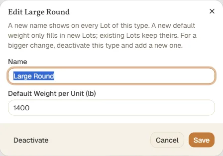 Editing a Unit Type